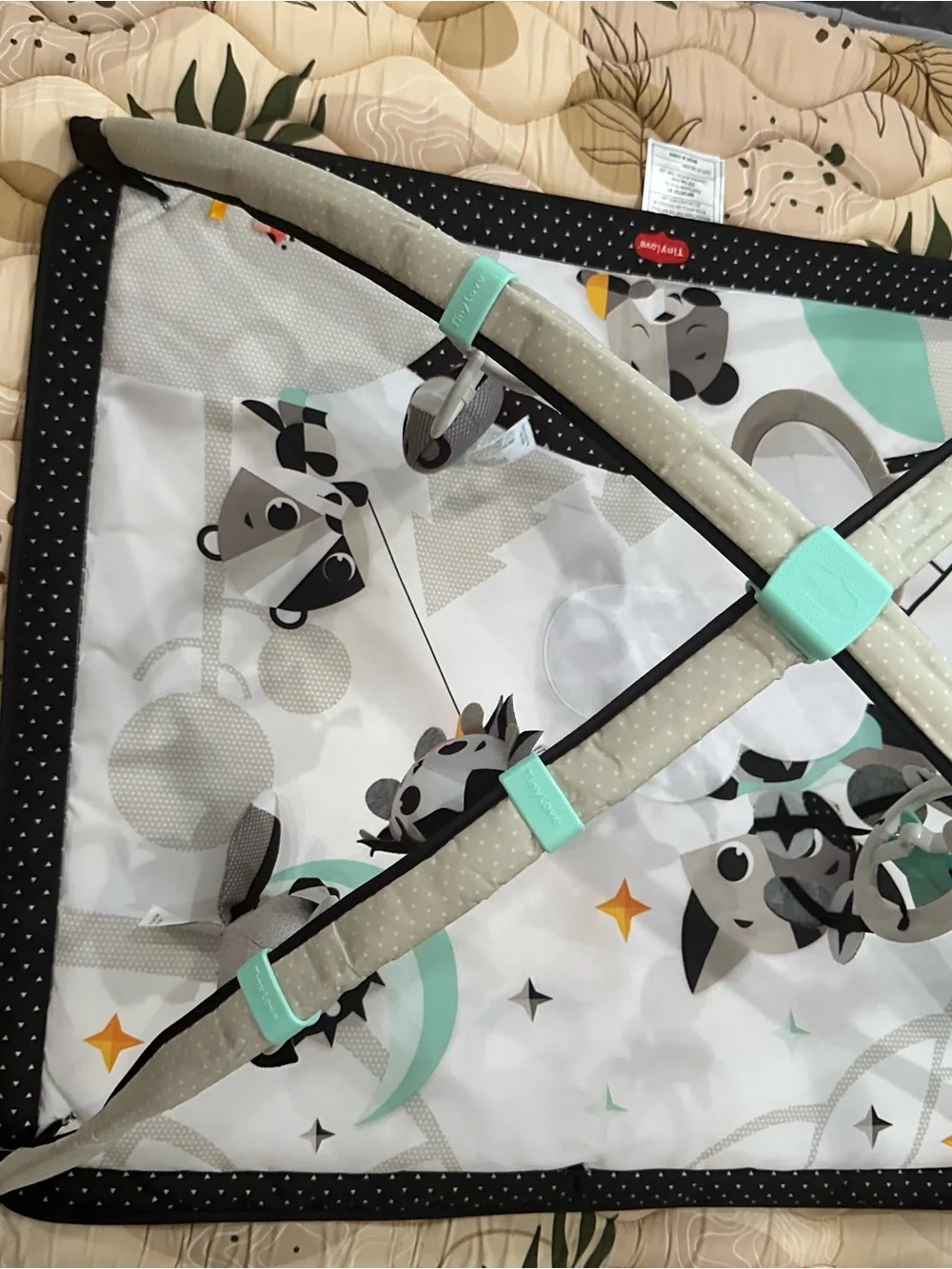 Tiny Love Black & White Baby Activity Gym Play Mat